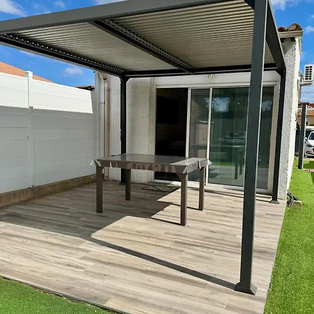 Studio Plein Sud - 3 Pers - Agde - Terrasse - Barbecue - Clim - Parking -Histoire De Cles 아파트 아그